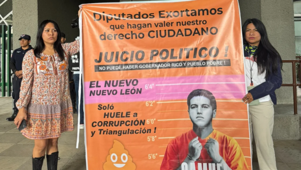 Ciudadanos Exigen Juicio Político Contra Samuel García en el Congreso de Nuevo León