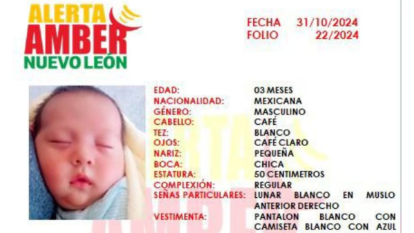 Alerta Amber por bebé