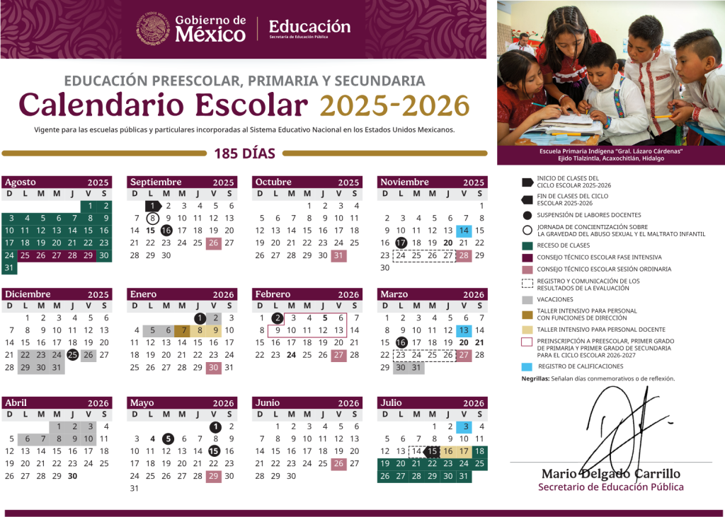Screenshot 2025-09-02 at 12-29-33 Calendario_escolar_educacion_basica_2025-2026_cartapdf - Hseyrgd9rb-calendario_escolar_educacion_basica_2025-2026_tcartapdf - Glen Facturero Regreso a Clases, Descanso, Asueto, Ciclo Escolar, Estudiantes