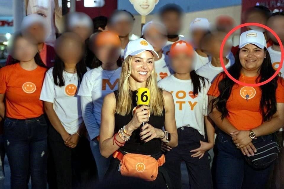 Mariana Rodríguez Junto a La Tía Paty