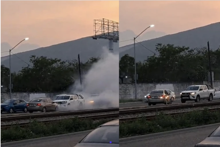 Auto En Contra Causa Caos Vial