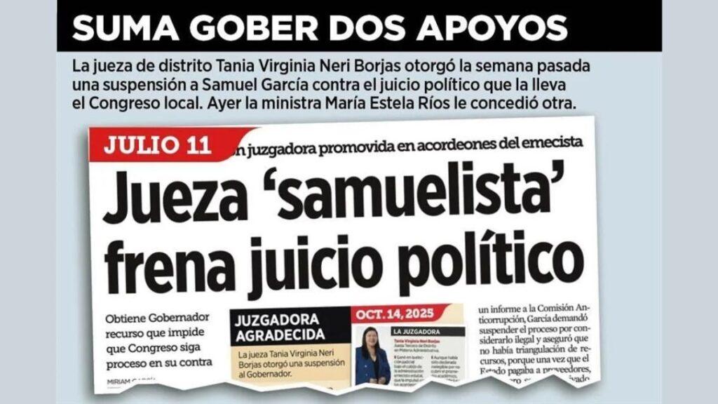 Frenan-juicio-politico-a-samuel-garcía-en-nuevo-leon - Glen Facturero